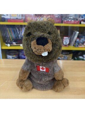 Beaver Canada Golf Club Head Cover Approx 12 Inch Brown Plush